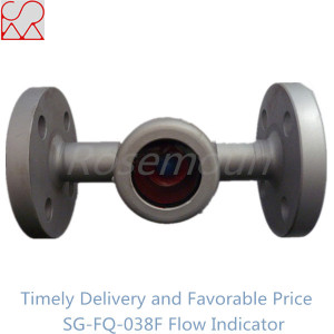 Ball Type Customized Flange Sight Flow Indicator for Liquids